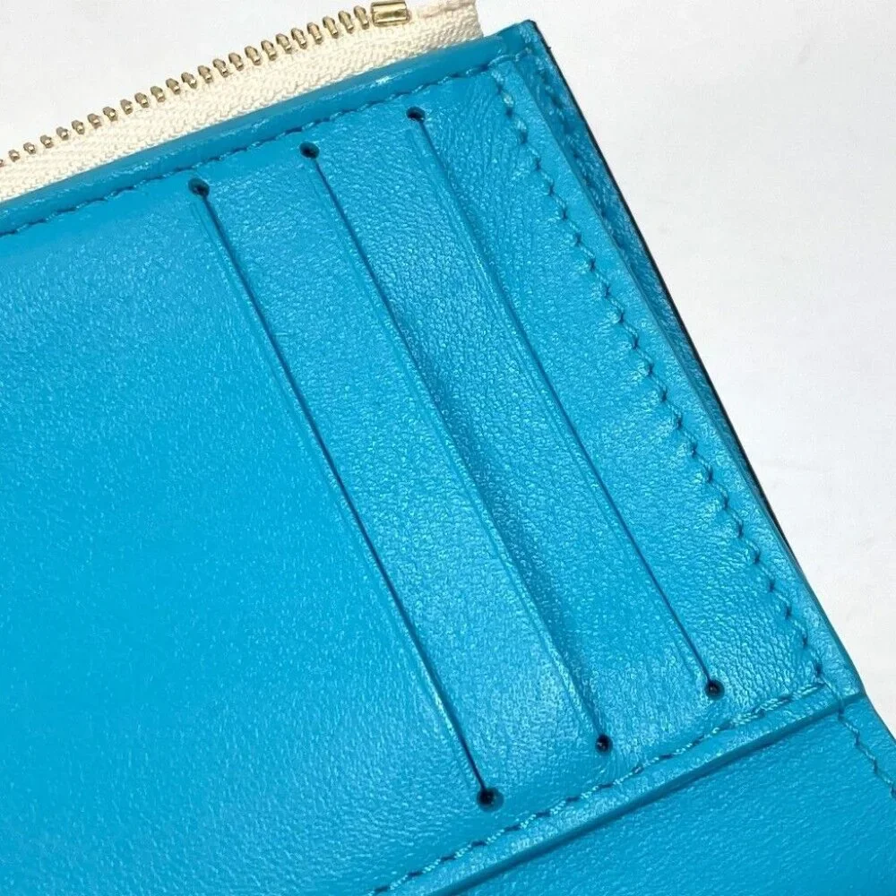 LOUIS VUITTON Portefeuille-LV Pont Neuf Trifold wallet Leather White